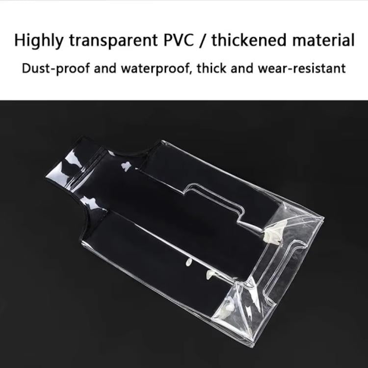 24 Inch Rimless Transparent Waterproof PVC Trolley Suitcase Cover Dustproof Protective Cover