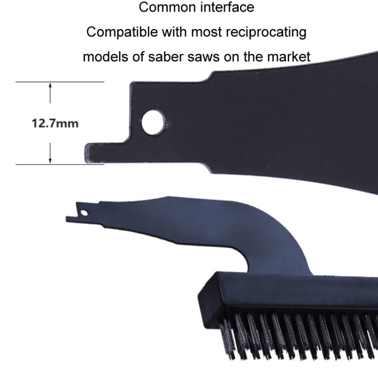 Rust Removal Grinding Tools Electric Steel Wire Nylon Brush Cleaning Set, Specification: Nylon/Steel Brush Head+10mm/50mmSteel Spatula