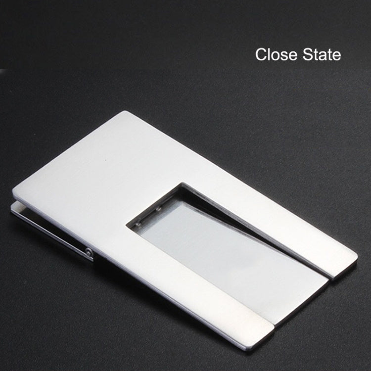 2pcs Stainless Steel Cigar Holder Portable Folding Cigarette Holder(Silver)