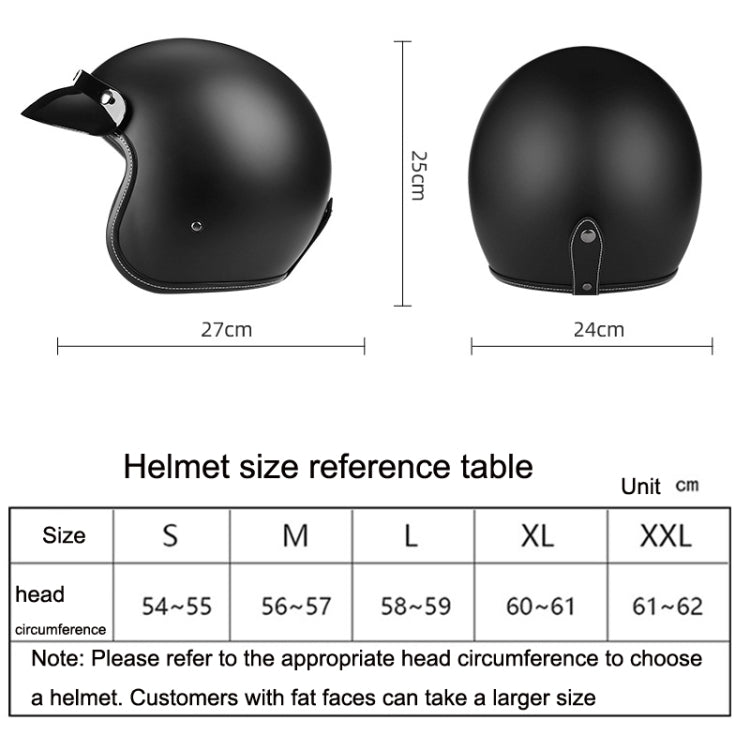 BYB 701 All Seasons Retro Motorcycle Helmet, Size: M(Bright White)