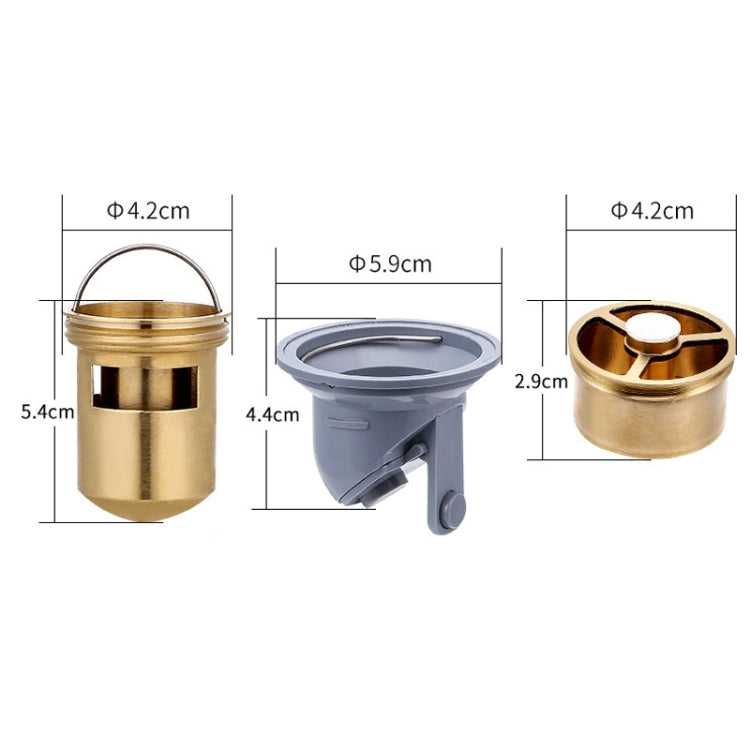 VP403 Thickened Electroplating Stainless Steel Floor Drain(Chrome Plated With 5.5 Anti-odor Copper Core)