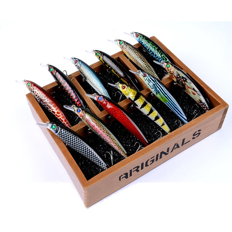 LB106 11cm/11.5g Lure Painted Bionic Fishing Bait Plastic Hard Bait, Color: 10