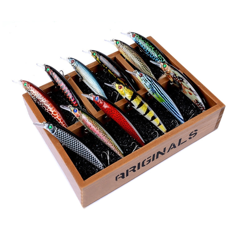 LB106 11cm/11.5g Lure Painted Bionic Fishing Bait Plastic Hard Bait, Color: 17