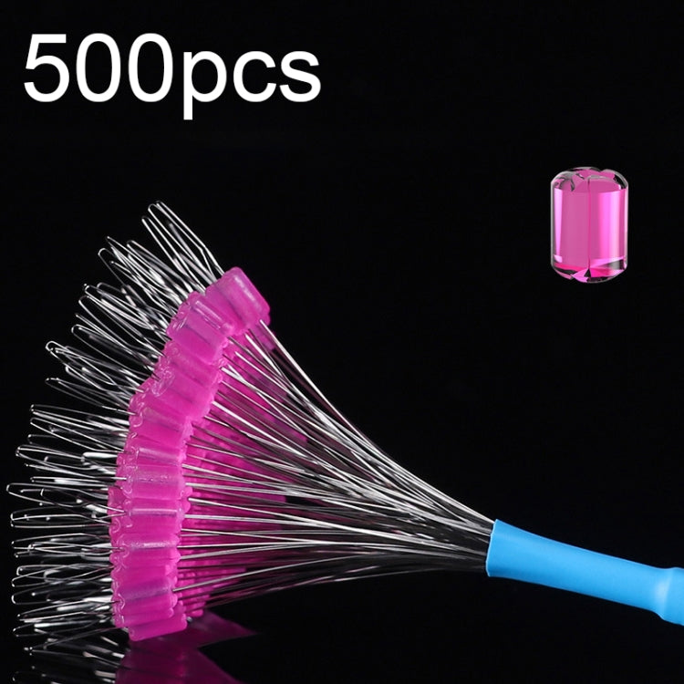 5sets/500pcs Space Bean Positioning Rod Slightly Bean Fishing Gear Supplies, Size: S(Red Four-paw)
