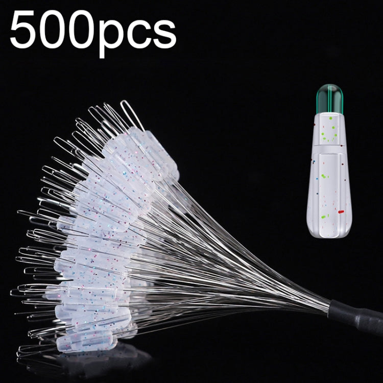 5sets/500pcs Space Bean Positioning Rod Slightly Bean Fishing Gear Supplies, Size: S(Spot Transparent Unloading)