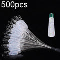 5sets/500pcs Space Bean Positioning Rod Slightly Bean Fishing Gear Supplies, Size: S(Spot Transparent Unloading)