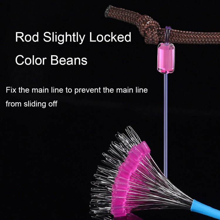 5sets/500pcs Space Bean Positioning Rod Slightly Bean Fishing Gear Supplies, Size: L(Orange T-shaped)