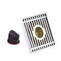 Full Copper Odor Proof Floor Drain, Style: K7004 Chrome Plated Dual Use+Straight Row
