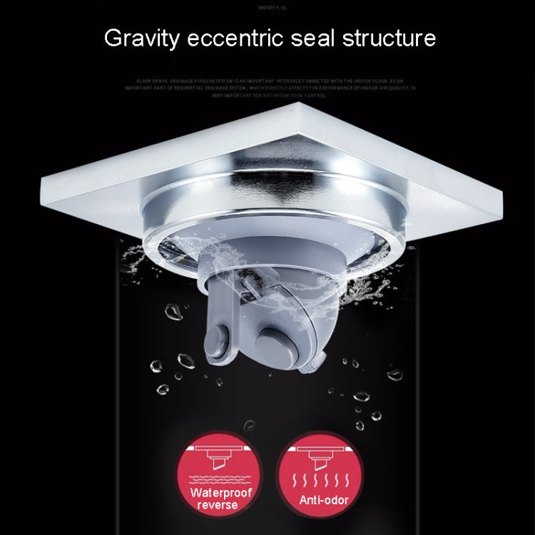 Full Copper Odor Proof Floor Drain, Style: K7007 Nickel Brush Single Use+Straight Row