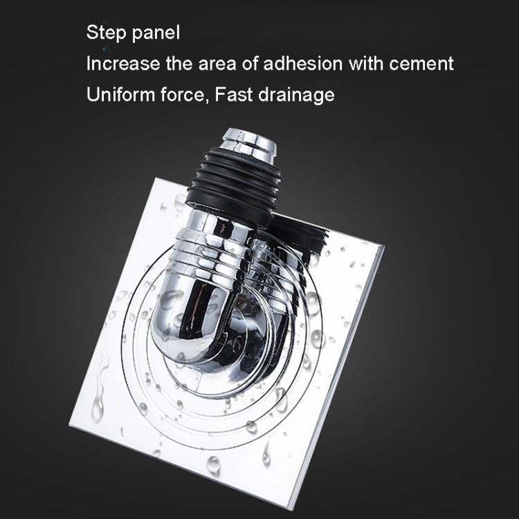 Washing Machine Using Full Copper Floor Drain(K6052 Chrome Plated+Plastic Single Bend+Straight Row)