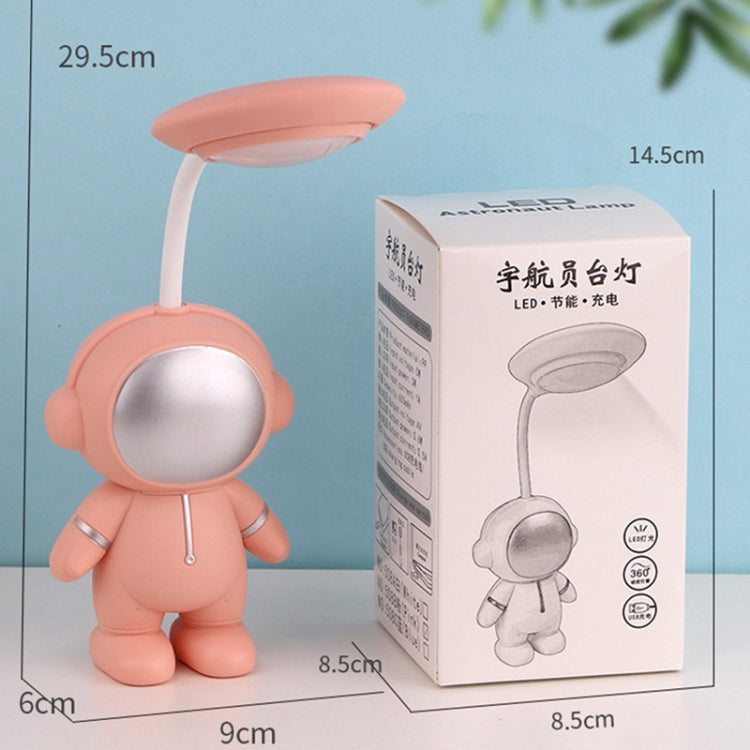 L-220903 Astronaut Eye Protection Study Lamp LED Rechargeable Reading Light(White)