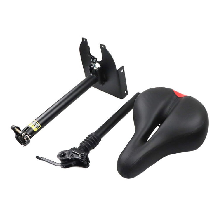 For Xiaomi M365 Scooter Accessories Seat Lifting and Folding Saddle Without Punching(Black)