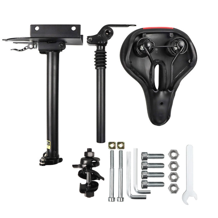 For Xiaomi M365 Scooter Accessories Seat Lifting and Folding Saddle Without Punching(Black)