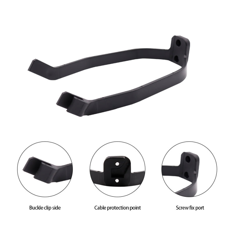 For Xiaomi M365 Electric Scooter Accessories, Fender+Bracket+Taillight, Color: Black Without Wrench