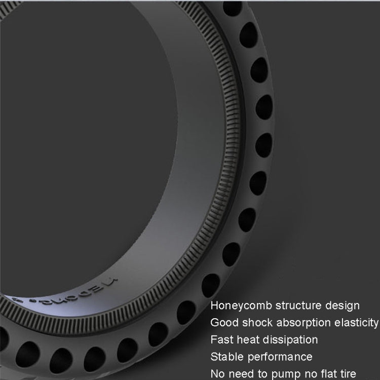 8 inch Electric Scooter Non-slip Honeycomb Outer Tire For Xiaomi M365/M365 Pro /1S/Pro2/Essential(Black)