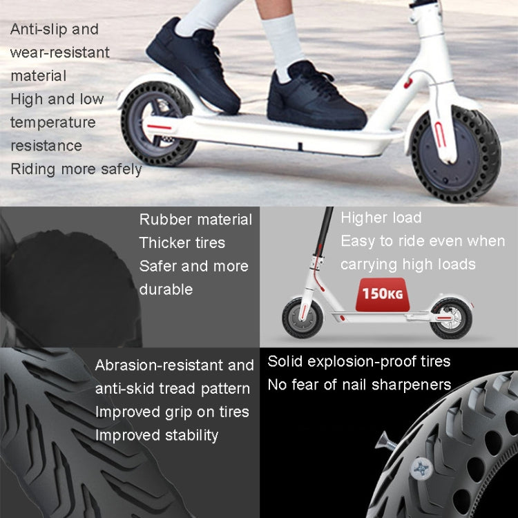 8 inch Electric Scooter Non-slip Honeycomb Outer Tire For Xiaomi M365/M365 Pro /1S/Pro2/Essential(Black)