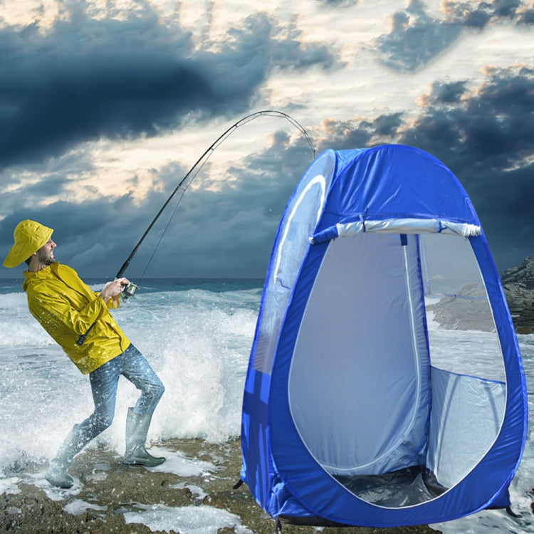 ZL-8802 Outdoor Rainproof and Sunshade Foldable Fishing Single Tent with Dual Window(Royal Blue)