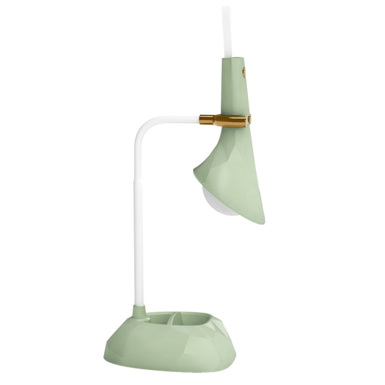 Base Removable Diamond Desk Lamp USB Charging 3-speed Color Temperature Night Light(301-2 Green)