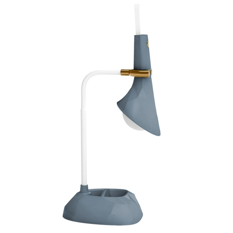 Base Removable Diamond Desk Lamp USB Charging 3-speed Color Temperature Night Light(301-4 Blue)