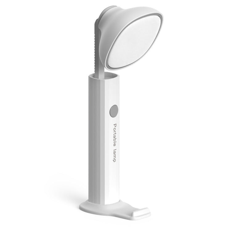 Folding Flashlight Desk Lamp USB Charging Student Dorm Night Light(302-3 Gray)