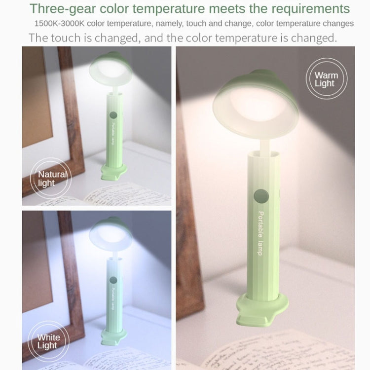 Folding Flashlight Desk Lamp USB Charging Student Dorm Night Light(302-3 Gray)