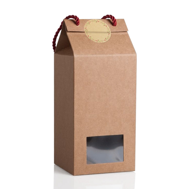 Kraft Paper Flower Plant Sticker Gift Packaging Decoration Sticker, Size: 5.0cm(B-91-50)
