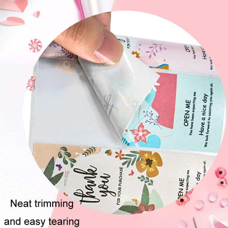 Floral Thank You Label Sticker Handicraft Decoration Small Gift Sticker(K-244)