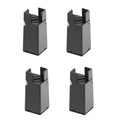 4pcs/set Adjustable Furniture Heightening Feet Pad, Size: 100mm High(Black Clip Chair Foot For 22-42mm)