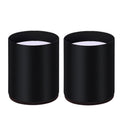 2pcs/set Furniture Carbon Steel Wraparound Heightening Foot Pad, Style: Round 6x10cm (Black)