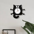 CC040 Children Cartoon Quiet Hanging Clock Home Decoration Simple Clocks(Black)