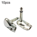 10pcs 6.35mm Right Angle Guitar Plug Audio Microphone Amplifier Connector, Specification: Mono