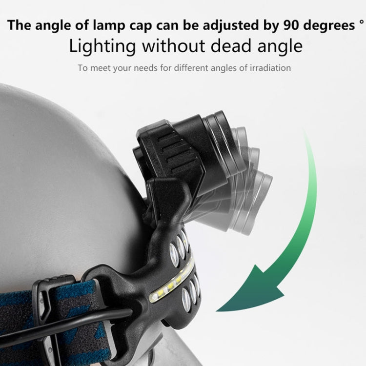 W690-2 XPG+COB Induction Headlight Type-C Rechargeable Head Lamp