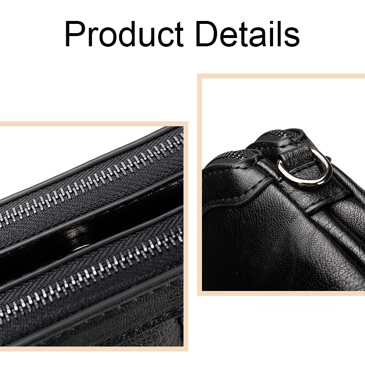 XY1101 Multifunctional Double Layer Ladies Woven Handbag Phone Single-shoulder Bag(Woven)