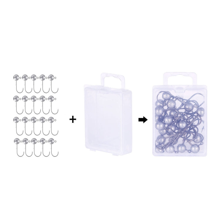 HENGJIA JI035 20pcs 3.5g Lead Head Hook Fishing Gear Lua Anti-drop Hooks
