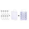 HENGJIA JI035 8pcs 10g Lead Head Hook Fishing Gear Lua Anti-drop Hooks