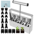 Handheld Seedling Soil Blocker Makes Four 2 by 2 Inches Soil Blocks for Garden Prep(Square)