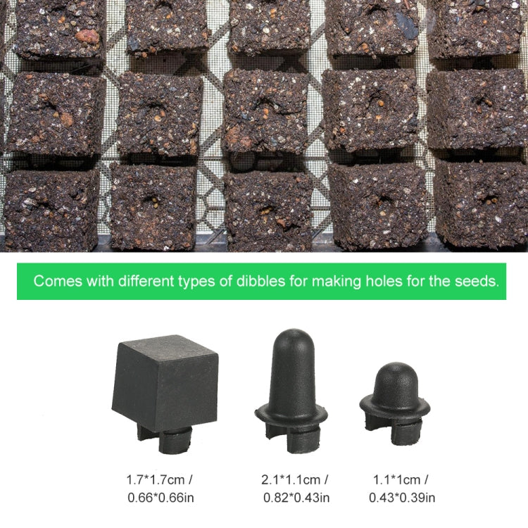 Handheld Seedling Soil Blocker Makes Four 2 by 2 Inches Soil Blocks for Garden Prep(Square)