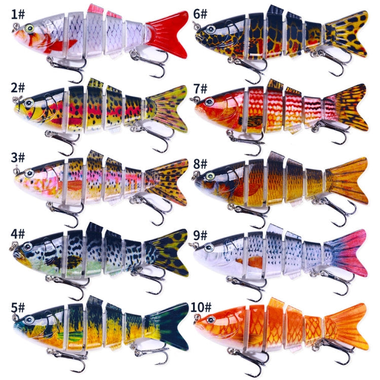 HENGJIA JM061 Multi-segment Fish Bionic Lure Submerged Lures, Size: 10cm 18g(10)