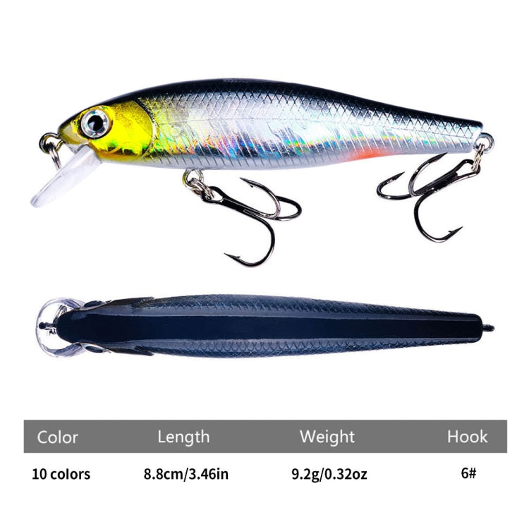 HENGJIA MI160 8.8cm 9g Floating Water Minno Fake Bait, Color: 7