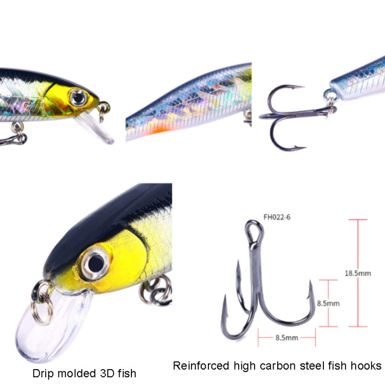 HENGJIA MI160 8.8cm 9g Floating Water Minno Fake Bait, Color: 9