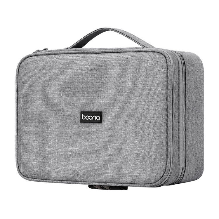 Baona BN-B013 Stamp Business License Organizer With Combination Lock(Grey)