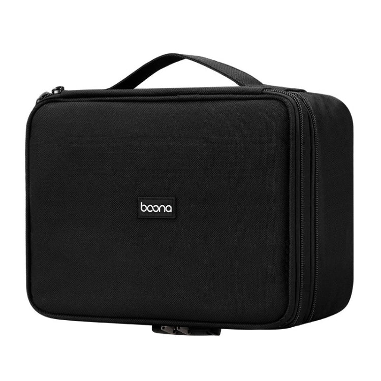 Baona BN-B013 Stamp Business License Organizer With Combination Lock(Black)