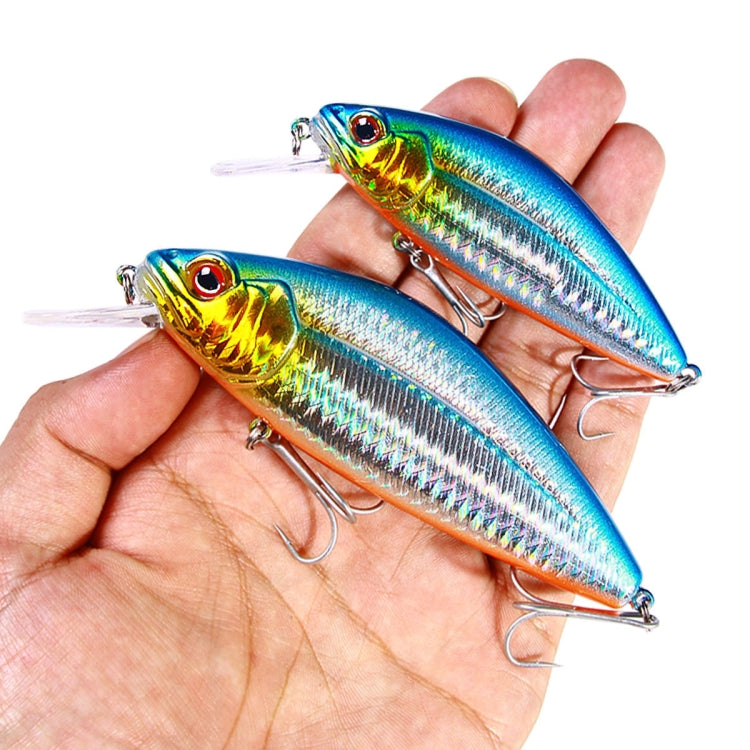 HENGJIA Long-distance Casting Sinking Minnow False Bait, Size: 12cm 32g(Red Black Stripe)