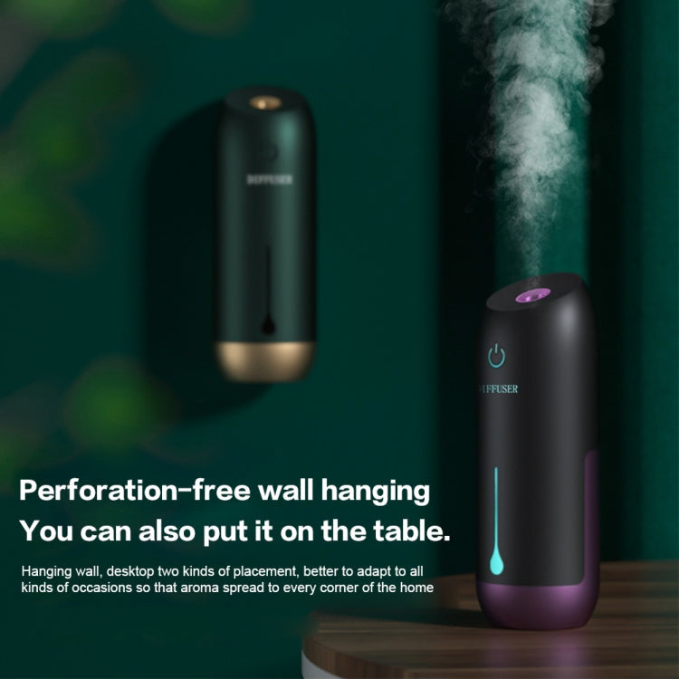 Timed Automatic Spray Air Purification Diffuser, Single Machine, No Essential Oil(2.0 Forest Green)