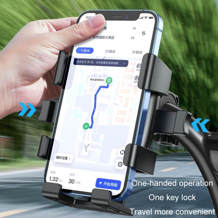 Motorcycle Navigation Riding Mobile Phone Holder(Rear View Mirror)