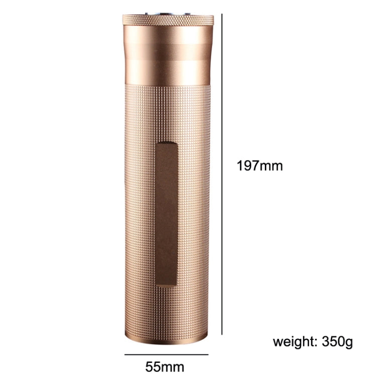 Metal Humidor Cigar Tube Humidifier Storage Bin Humidity Display(Black)