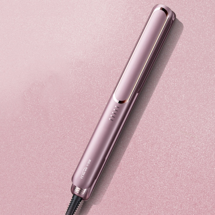 LTBEAR Negative Ion Straightening Curling Hair Wet and Dry Clipper Anti Hot Curling Iron, CN Plug(Champagne)