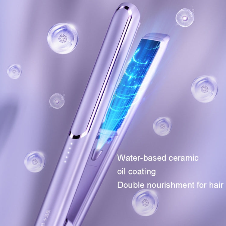 LTBEAR Negative Ion Straightening Curling Hair Wet and Dry Clipper Anti Hot Curling Iron, CN Plug(Champagne)