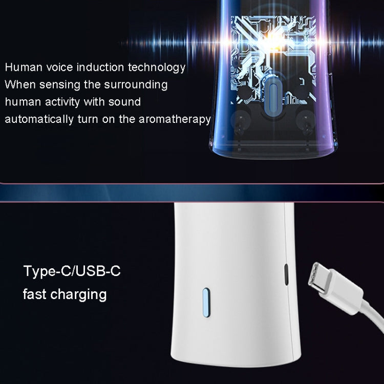 FLYHSO XF4.0 Aromatherapy Machine Intelligent Sound Control Automatic Timing Incense Sprayer(Black Gold)