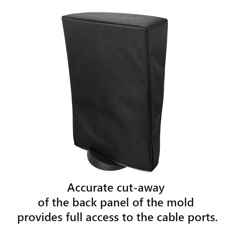PS5-1 for Snoy PS5 Game Console Waterproof and Dustproof Protective Cover(Vertical Black)